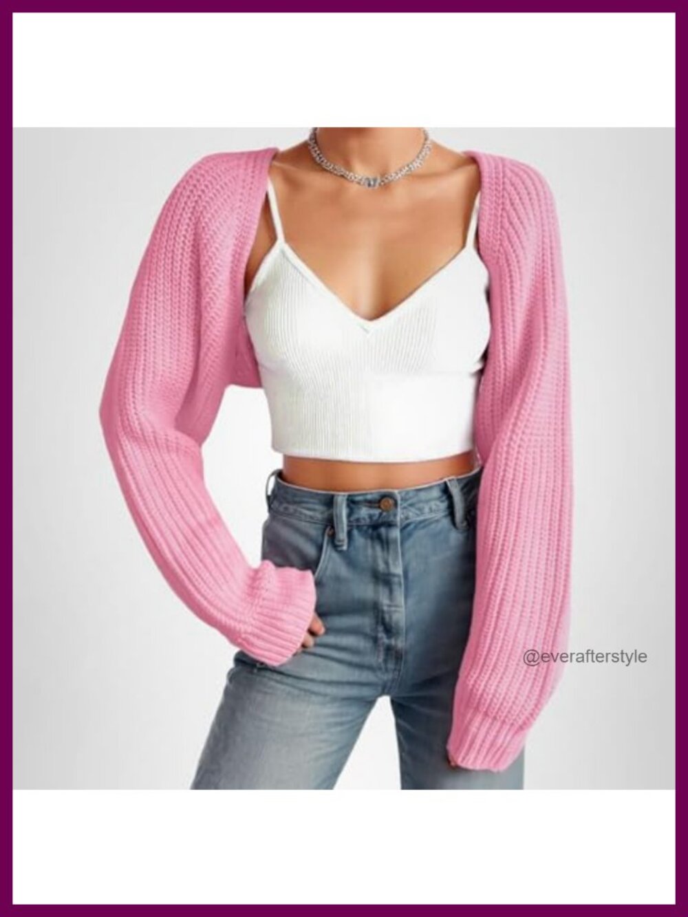 Ribbed Knit Crop Cardigan Womens Open Front Long Sleeve Batwing Shrug